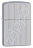 Зажигалка ZIPPO Logo с покрытием Satin Chrome, латунь/сталь, серебристая, матовая, 38x13x57 мм - Фото 1