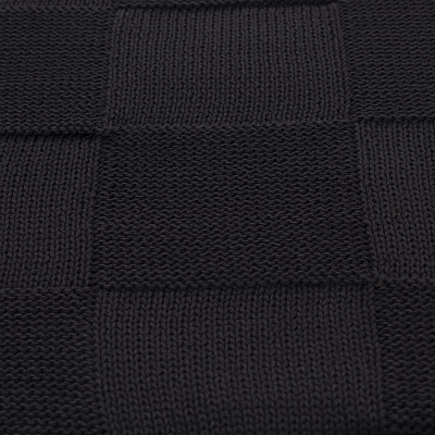 Плед Селла (Cella) вязаный, черный (без подарочной коробки)