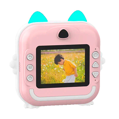 Детская камера c печатью фотографий Kid Joy Print Cam Q5, розовый