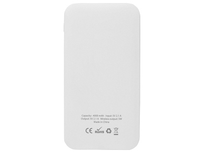 Портативное беспроводное зарядное устройство Impulse, 4000 mAh