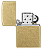 Зажигалка ZIPPO Classic с покрытием Street Brass, латунь/сталь, золотистая, 38x13x57 мм - Фото 4