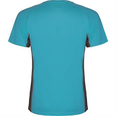 Спортивная футболка SHANGHAI мужская, БИРЮЗОВЫЙ/ТЕМНЫЙ ГРАФИТ 2XL