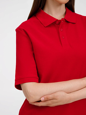 Рубашка поло унисекс Upswing, красная