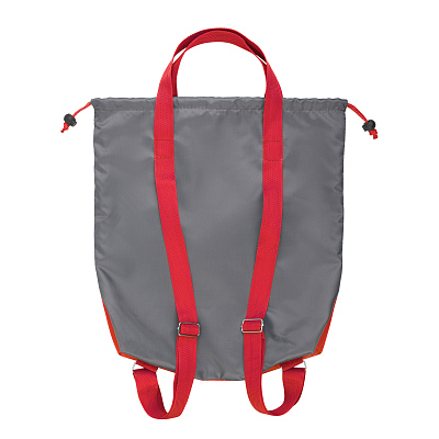 Сумка-рюкзак "Carry", серый с бирюзовым, серый с красным