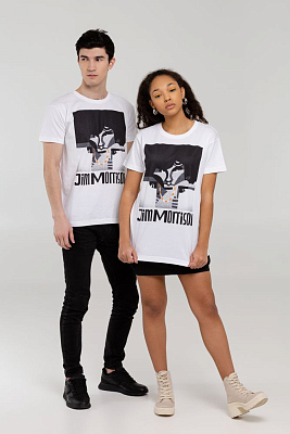 Футболка «Меламед. Jim Morrison», белая