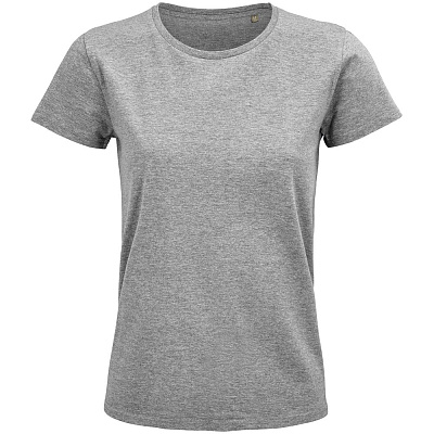 Футболка женская Pioneer Women, красная (Серый меланж)