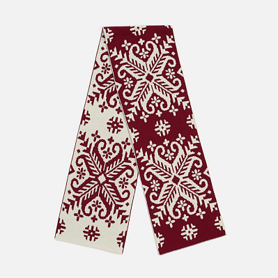 Шарф Wintertude L с белым (Красный) Шарф Wintertude L с белым (Красный)