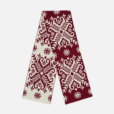 Шарф Wintertude L  с белым (Красный)