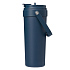 Термокружка вакуумная Solo, синяя - Фото 2