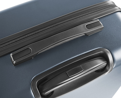 Чемодан BUGATTI Kallisto, синий, АБС-пластик, 35,5х23х53,5 см, 40 л