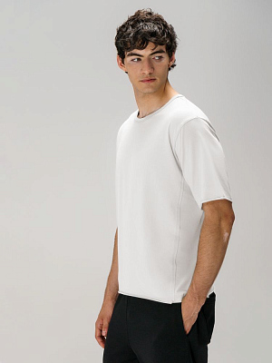 Футболка оверсайз унисекс Vozduh, молочно-белая