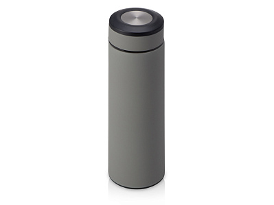 Вакуумный термос Vacuum Flask C1, soft touch, 420мл (Серый/черный/серебристый)