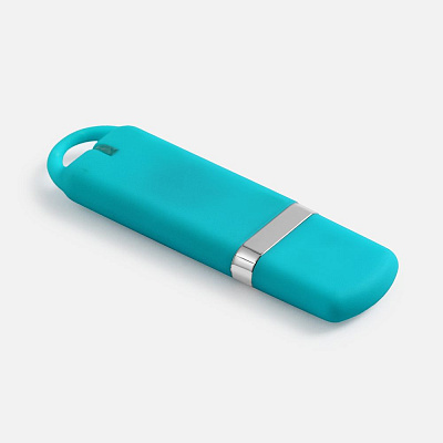 Флешка Memo, 8 Гб, черная (Бирюзовый)