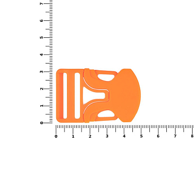Застежка-пряжка односторонняя Triden, оранжевый неон