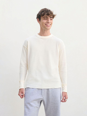 Футболка с длинным рукавом Thermal T, бежевая (неокрашенная) (Бежевый)