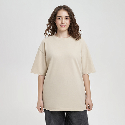 Футболка унисекс премиум AURA, бежевый