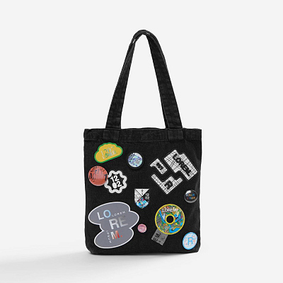 Шеврон из габардина Gabo L, серый