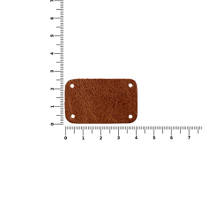 Лейбл кожаный Beta, S, горчичный