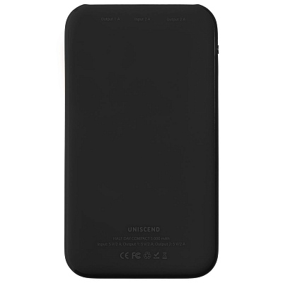 Внешний аккумулятор Uniscend Half Day Compact 5000 мAч, черный