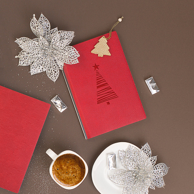 Блокнот "Венеция", формат А5, красный