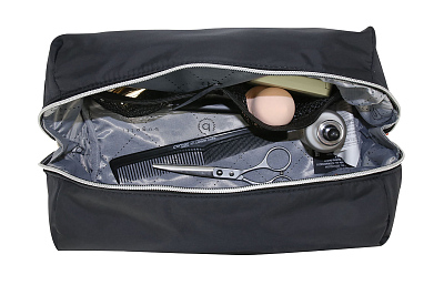 Несессер дорожный BUGATTI Lido, чёрный, полиэстер, 27х14х14 см, 5 л