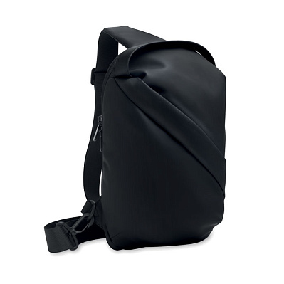 Cross chest bag in soft PU (Чёрный)