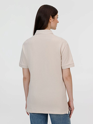 Рубашка поло унисекс Pacific, бежевая (льняная)