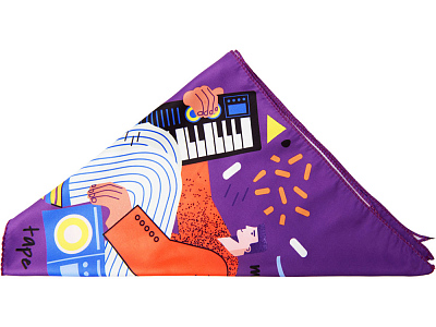 Треугольная бандана с возможностью полноцветной печати