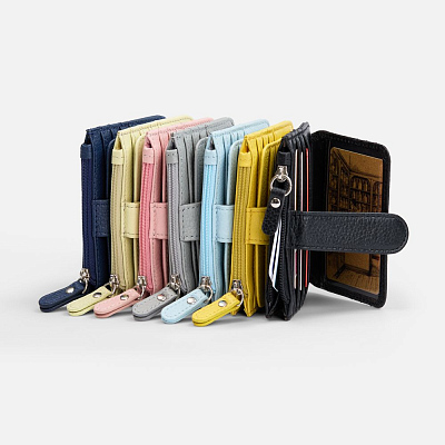 Картхолдер на молнии Unison, голубой