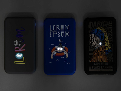 Аккумулятор Uniscend Starry с подсветкой, 5000 мАч, синий