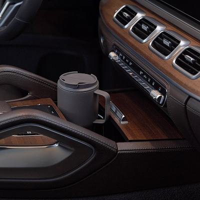 Термокружка вакуумная Авентура (Aventura), серая