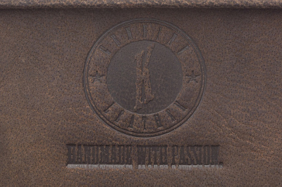 Бумажник KLONDIKE «Don», натуральная кожа в темно-коричневом цвете, 9,5 х 12 см