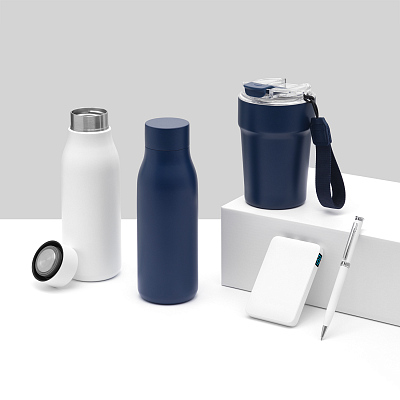 Термобутылка вакуумная герметичная Севилла (Sevilla), синяя