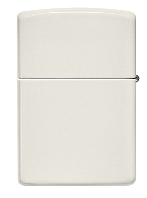 Зажигалка ZIPPO Classic с покрытием Glow In The Dark, латунь/сталь, белая, матовая, 38x13x57 мм