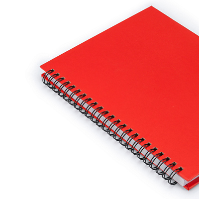 Блокнот на пружине VALLE, красный