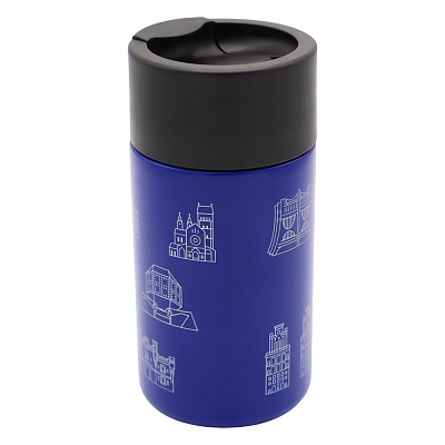 Вакуумная герметичная термокружка Kelly, синяя