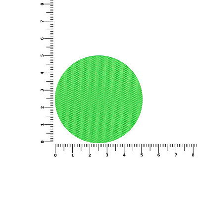 Наклейка тканевая Lunga Round, M, зеленый неон