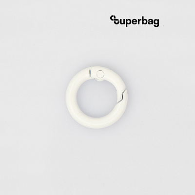 Карабин-кольцо Ring для обвеса, d=2см (белый) (Белый)