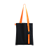 Шоппер Superbag black (чёрный с оранжевым) - Фото 3