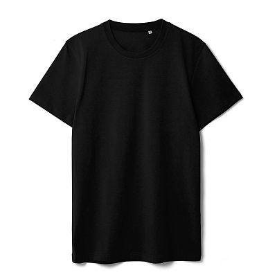 Футболка мужская T-bolka Stretch, черная (Чёрный)