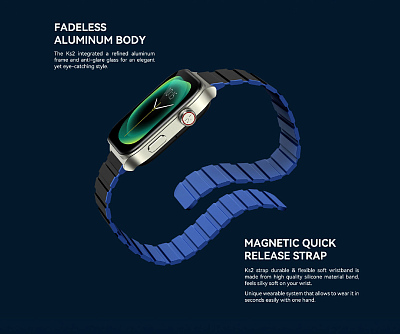 Смарт-часы Kieslect Calling Watch Ks2, темно-синий