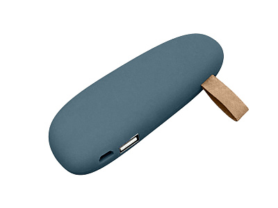 Внешний аккумулятор в форме камня Stone, 2600 mAh (Тёмно-синий)