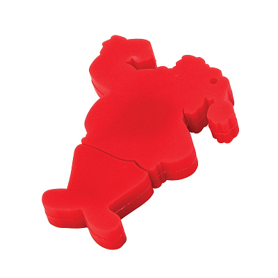 Флеш-карта "Дед Мороз" USB 8GB, красный с белым