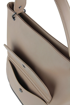 Сумка-хобо BUGATTI Almata, песочная, полиуретан, 41х11х32 см