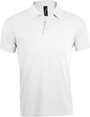 Рубашка поло мужская Prime Men 200 ярко-синяя (Белый)