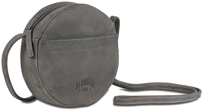 Сумка женская KLONDIKE YUKON «Chloe», натуральная кожа в сером цвете, 20 х 20 х 5 см