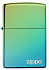Зажигалка ZIPPO Logo с покрытием High Polish Teal, латунь/сталь, зелёная, глянцевая, 38x13x57 мм - Фото 2
