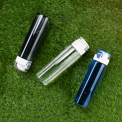 Бутылка для воды "Vita" 600 мл, серый с белым