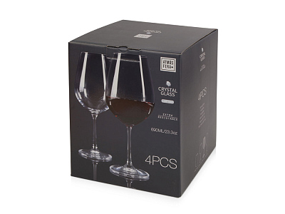 Набор бокалов для вина Crystalline, 690 мл, 4 шт