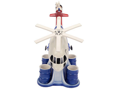 Штоф Вертолет с четырьмя стопками